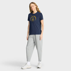 Milwaukee Brewers Nike Women's Authentic Collection Early Work Tri-Blend Dri-FIT T-Shirt - Navy T-shirts