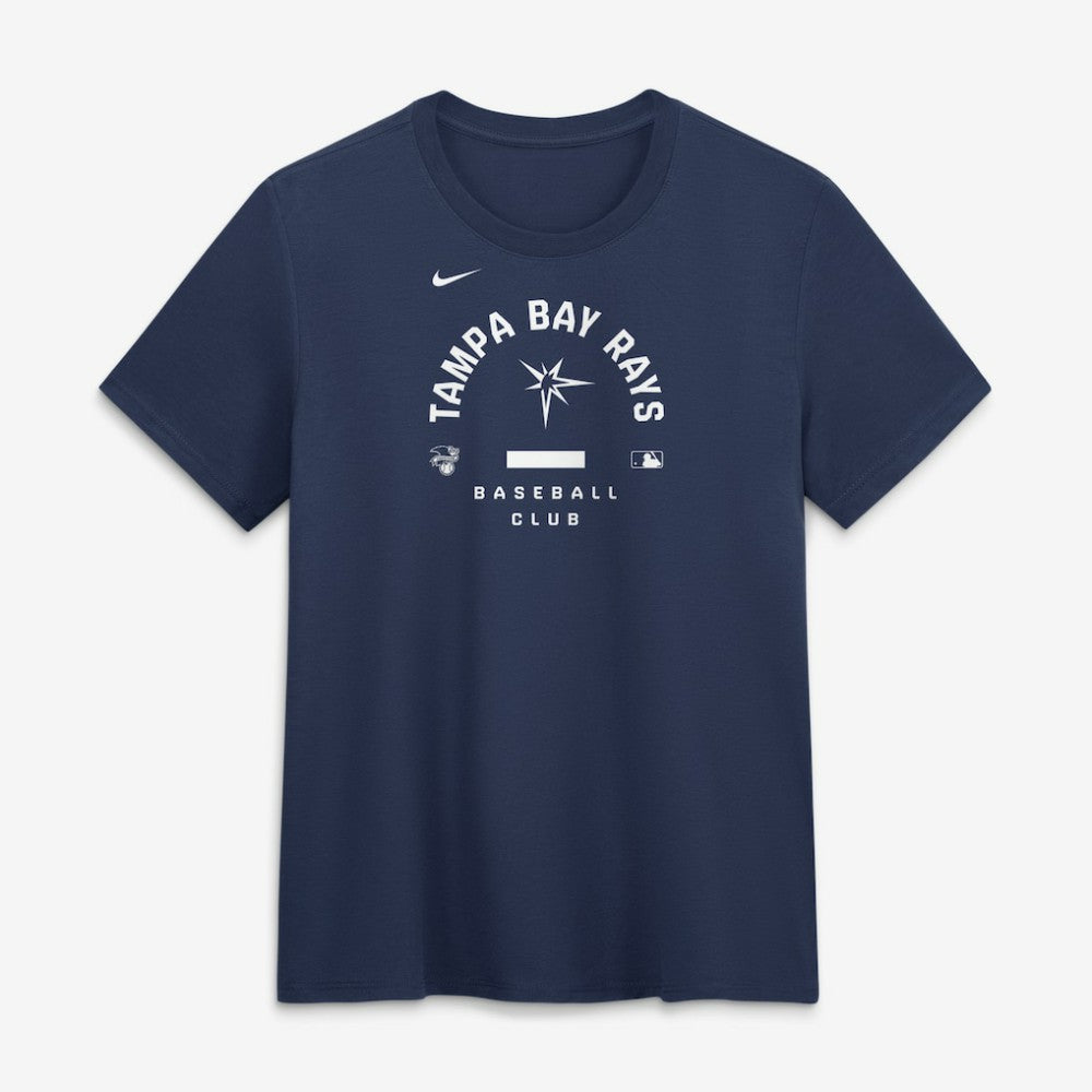 Tampa Bay Rays Nike Women's Authentic Collection Early Work Tri-Blend Dri-FIT T-Shirt - Navy T-shirts