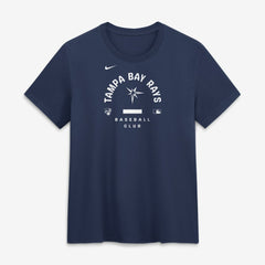 Tampa Bay Rays Nike Women's Authentic Collection Early Work Tri-Blend Dri-FIT T-Shirt - Navy T-shirts