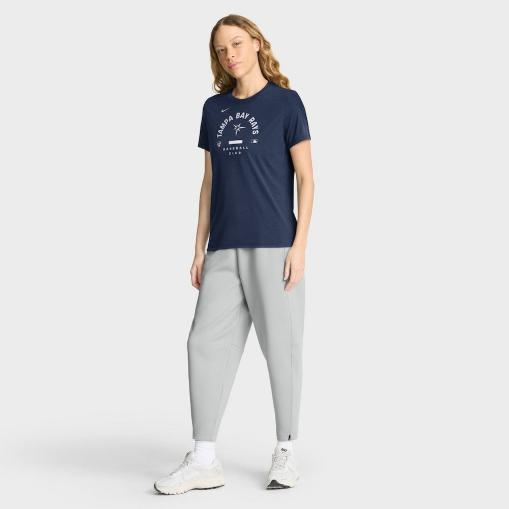 Tampa Bay Rays Nike Women's Authentic Collection Early Work Tri-Blend Dri-FIT T-Shirt - Navy T-shirts