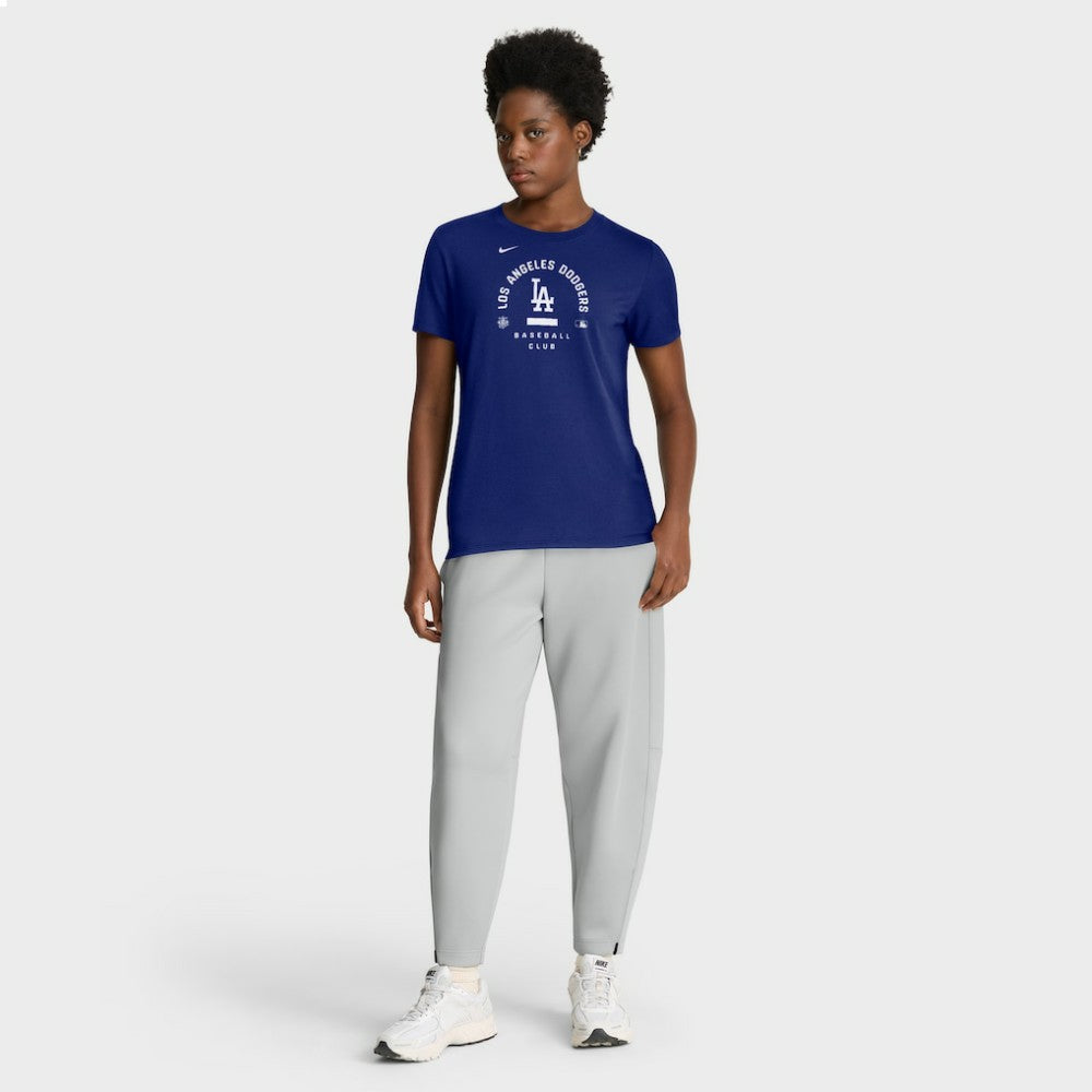 Los Angeles Dodgers Nike Women's Authentic Collection Early Work Tri-Blend Dri-FIT T-Shirt - Royal T-shirts