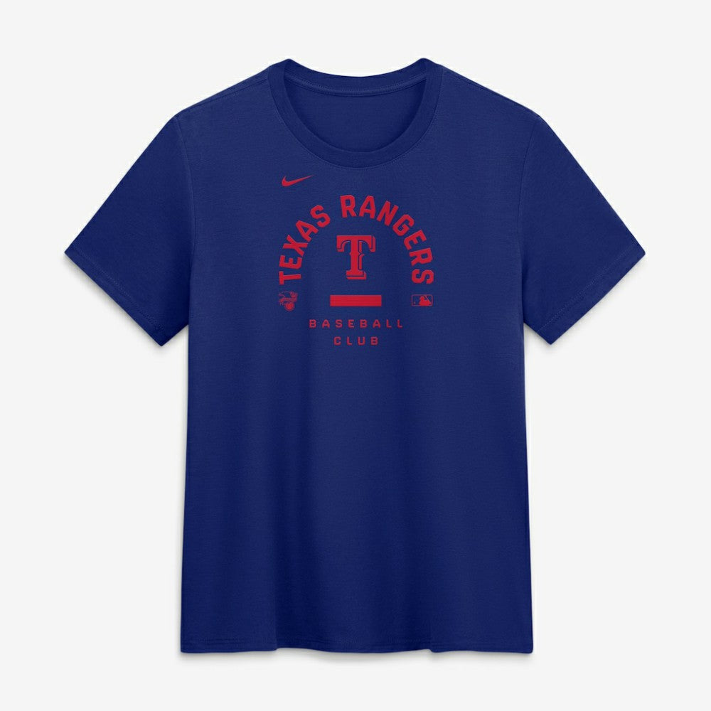 Texas Rangers Nike Women's Authentic Collection Early Work Tri-Blend Dri-FIT T-Shirt - Royal T-shirts