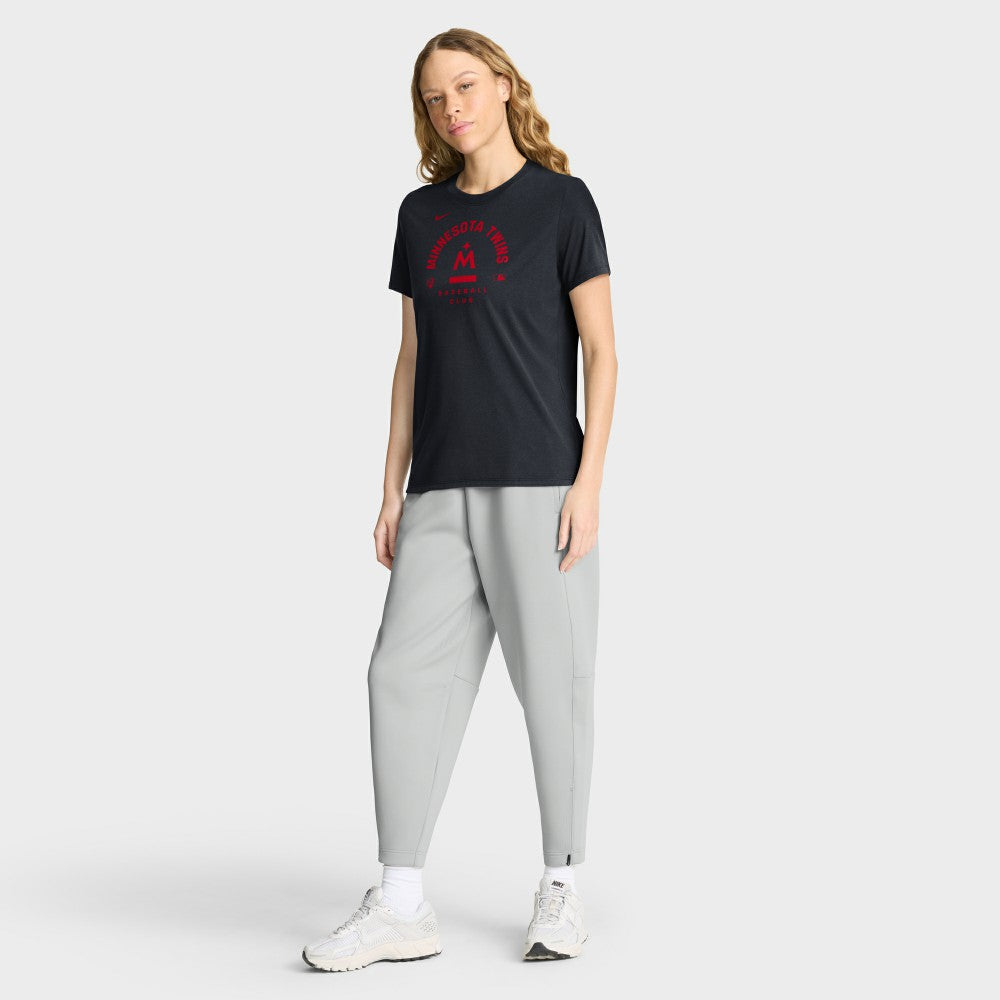 Minnesota Twins Nike Women's Authentic Collection Early Work Tri-Blend Dri-FIT T-Shirt - Navy T-shirts
