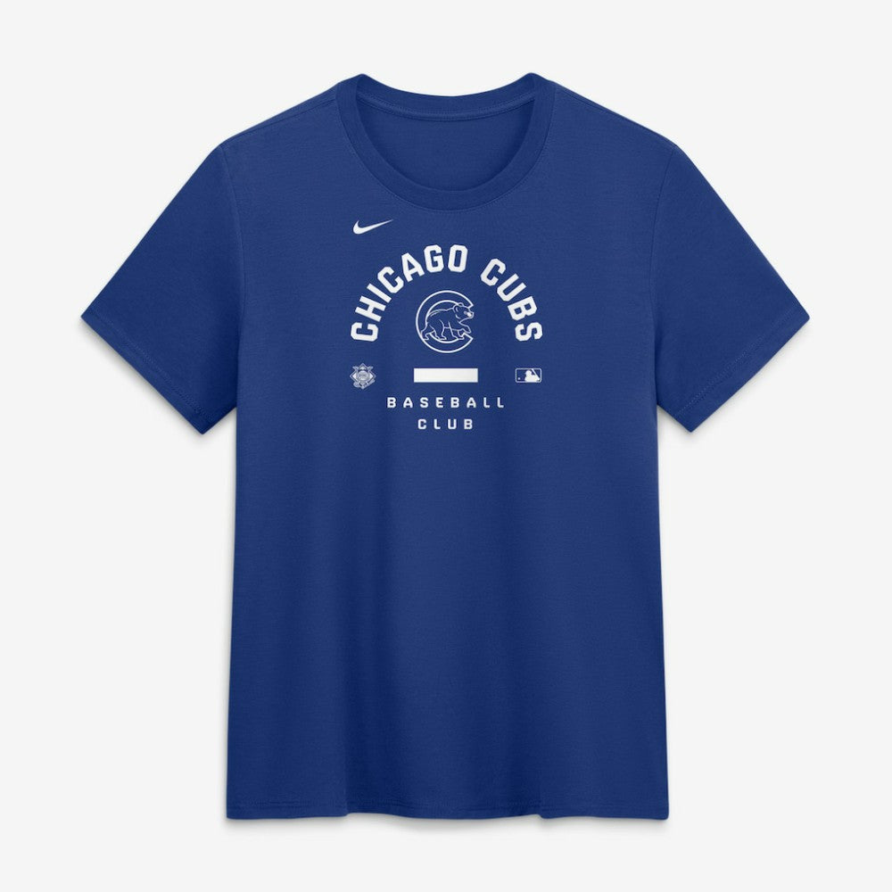 Chicago Cubs Nike Women's Authentic Collection Early Work Tri-Blend Dri-FIT T-Shirt - Royal T-shirts
