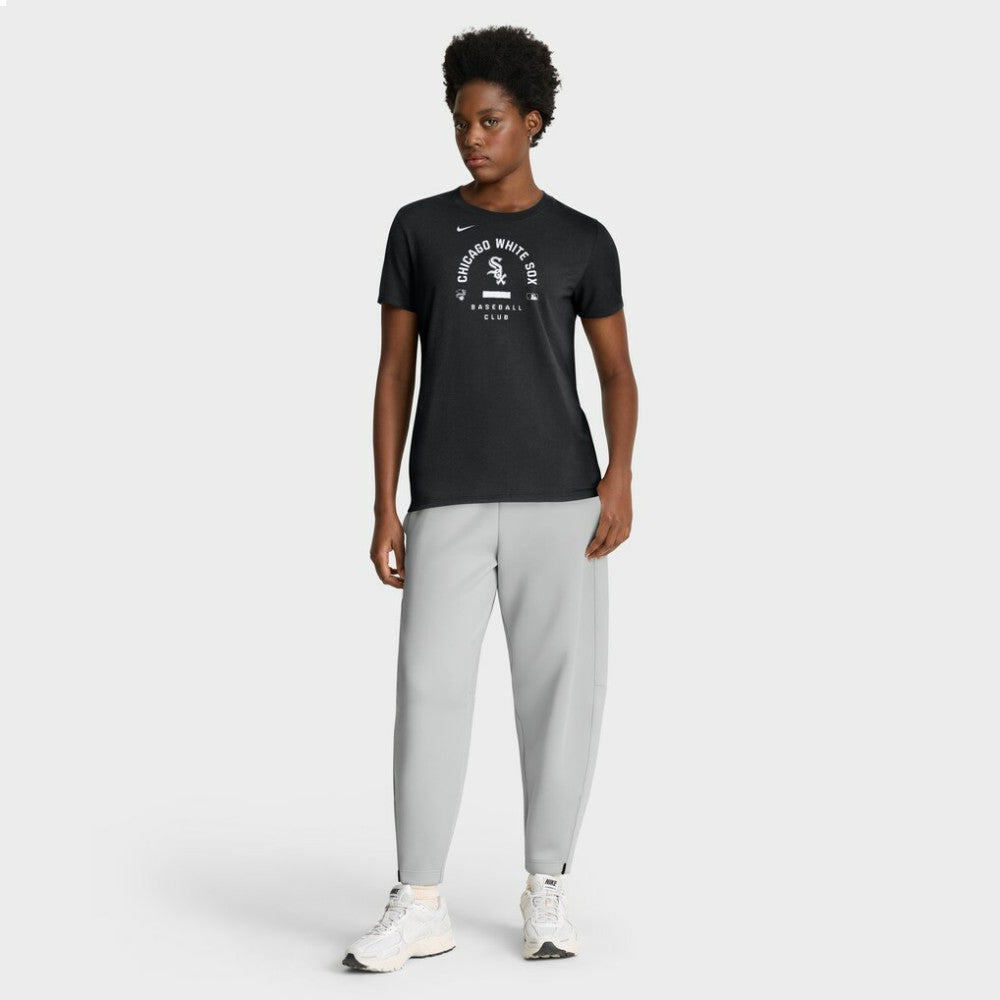 Chicago White Sox Nike Women's Authentic Collection Early Work Tri-Blend Dri-FIT T-Shirt - Black T-shirts