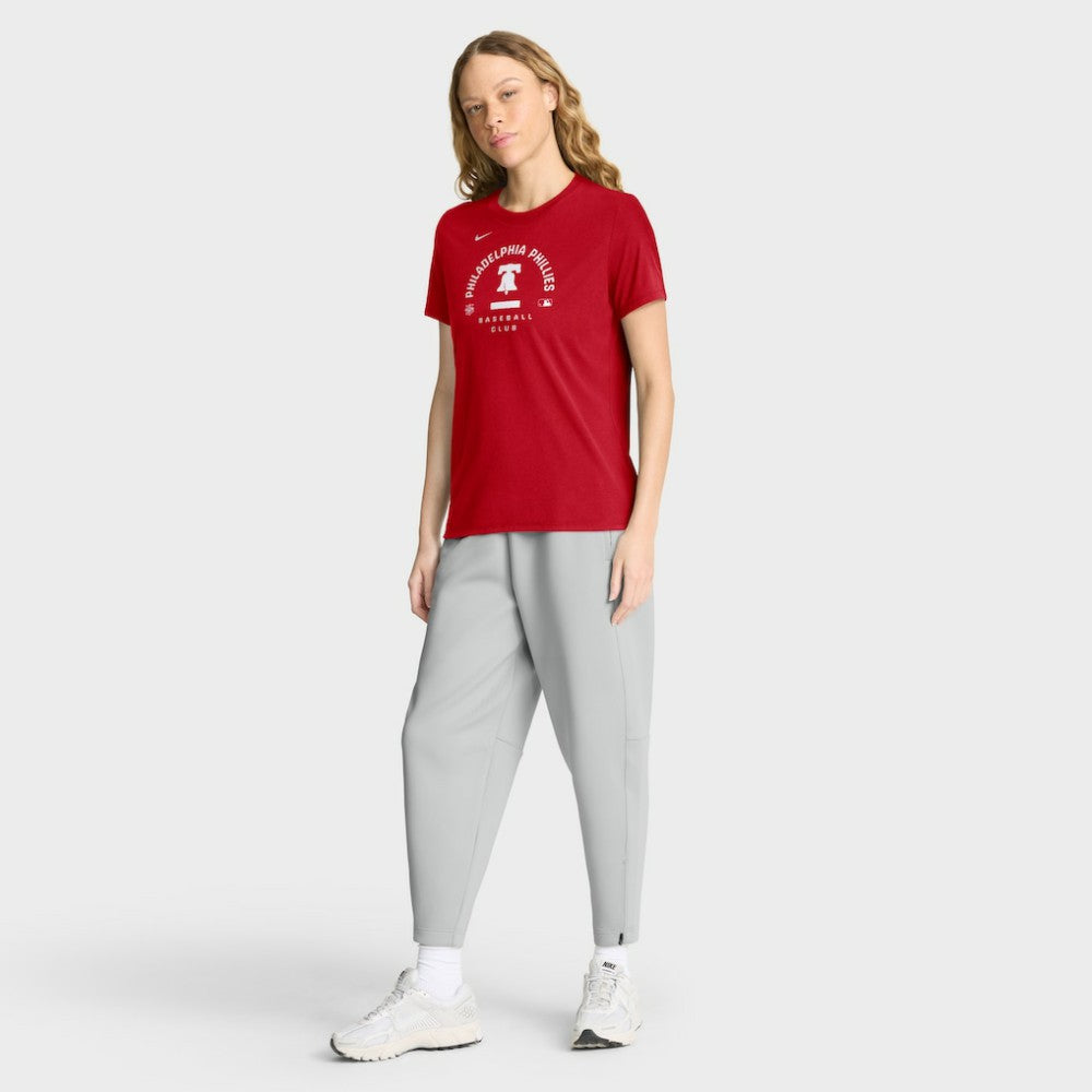Philadelphia Phillies Nike Women's Authentic Collection Early Work Tri-Blend Dri-FIT T-Shirt - Red T-shirts