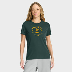 Athletics Nike Women's Authentic Collection Early Work Tri-Blend Dri-FIT T-Shirt - Green T-shirts