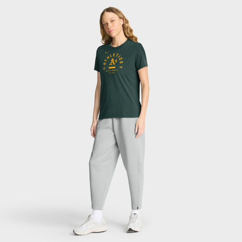 Athletics Nike Women's Authentic Collection Early Work Tri-Blend Dri-FIT T-Shirt - Green T-shirts