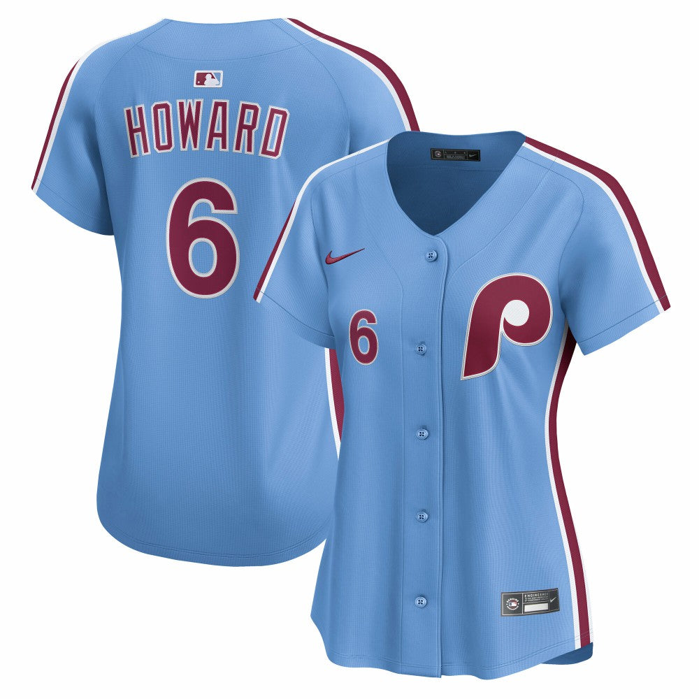 Ryan Howard Philadelphia Phillies Nike Women's Alternate Limited Jersey - Light Blue Jerseys