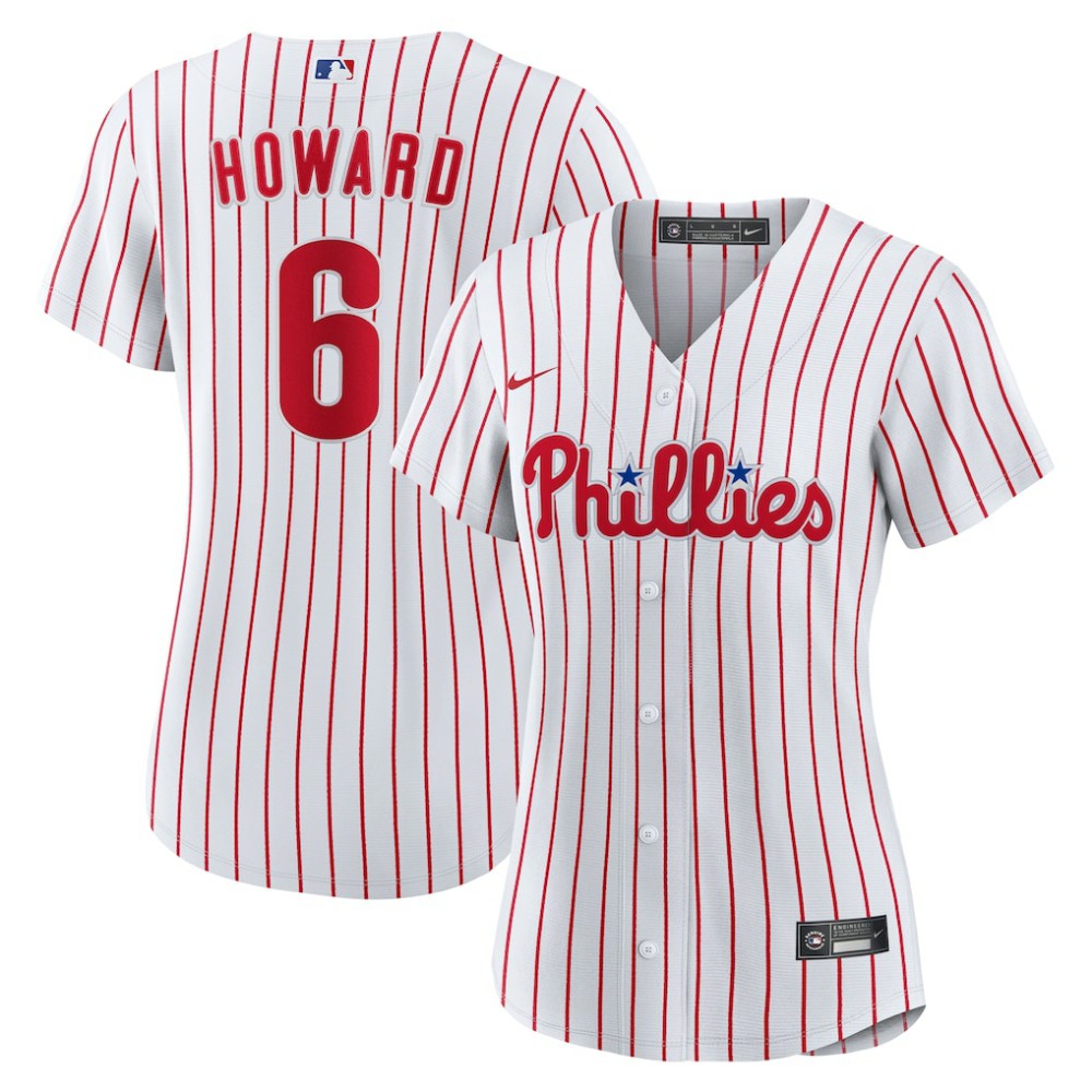 Ryan Howard Philadelphia Phillies Nike Women's Replica Jersey - White Jerseys