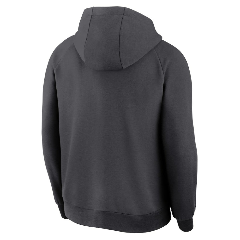 Atlanta Braves Nike Authentic Collection Player Raglan Dri-FIT Full-Zip Hoodie - Anthracite Hoodies