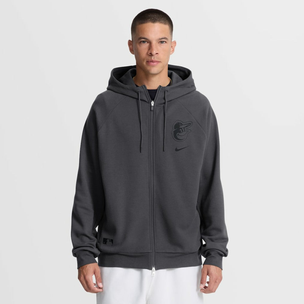 Baltimore Orioles Nike Authentic Collection Player Raglan Dri-FIT Full-Zip Hoodie - Anthracite Hoodies