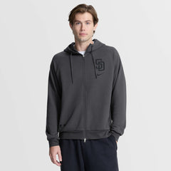 San Diego Padres Nike Authentic Collection Player Raglan Dri-FIT Full-Zip Hoodie - Anthracite Hoodies