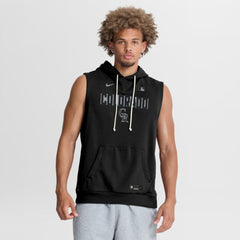 Colorado Rockies Nike Authentic Collection Standard Issue Dri-FIT Sleeveless Hoodie - Black Hoodies