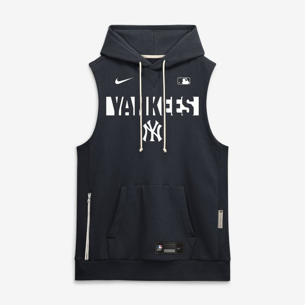 New York Yankees Nike Authentic Collection Standard Issue Dri-FIT Sleeveless Hoodie - Navy Hoodies