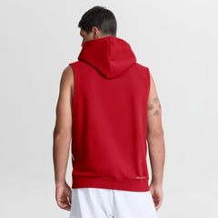 Washington Nationals Nike Authentic Collection Standard Issue Dri-FIT Sleeveless Hoodie - Red Hoodies