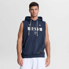 Tampa Bay Rays Nike Authentic Collection Standard Issue Dri-FIT Sleeveless Hoodie - Navy Hoodies