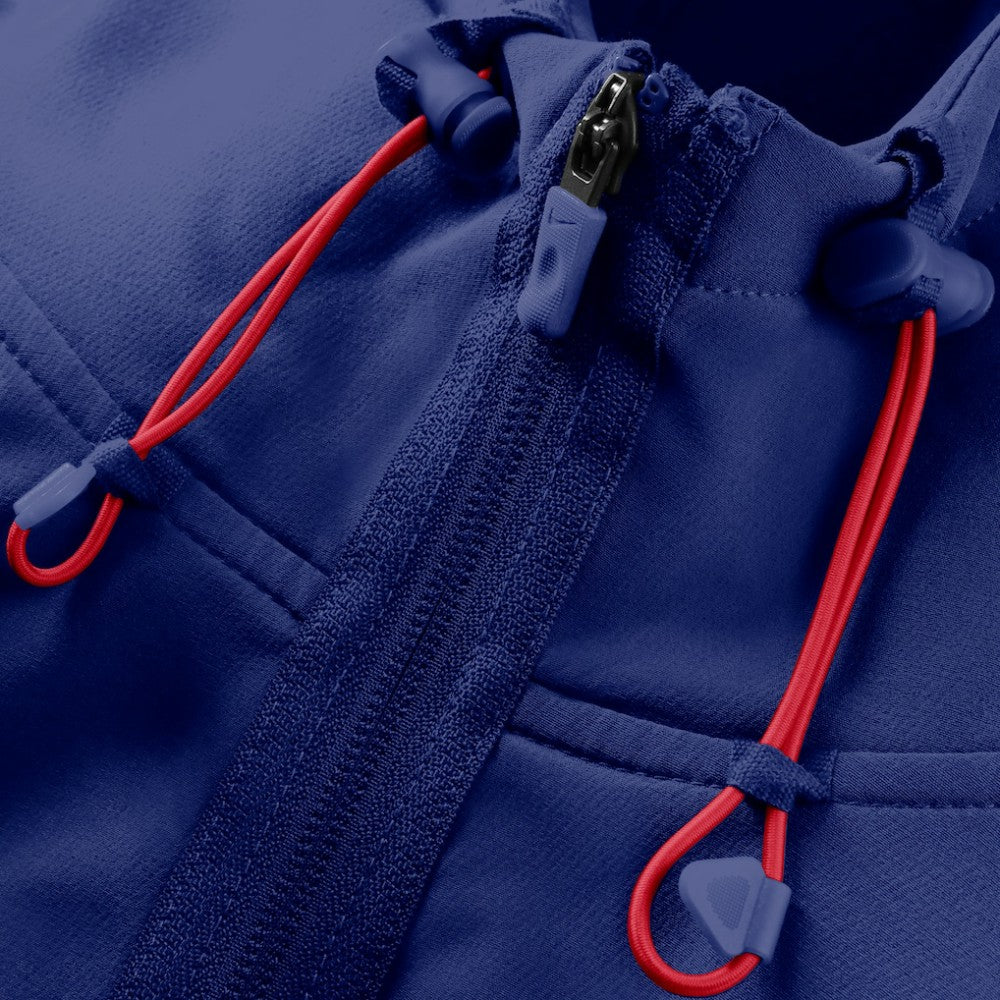 Texas Rangers Nike Authentic Collection Raglan Therma-FIT Full-Zip Hooded Jacket - Royal Jackets