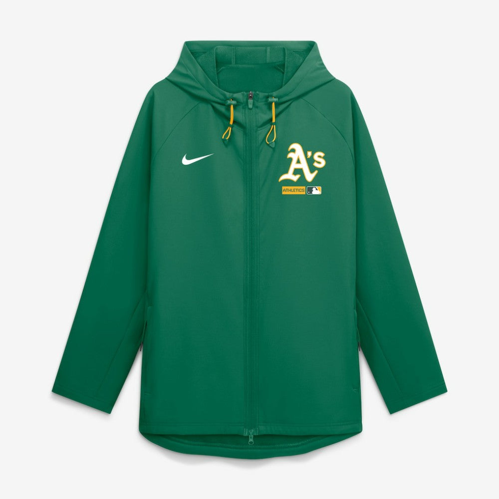 Athletics Nike Authentic Collection Raglan Therma-FIT Full-Zip Hooded Jacket - Kelly Green Jackets
