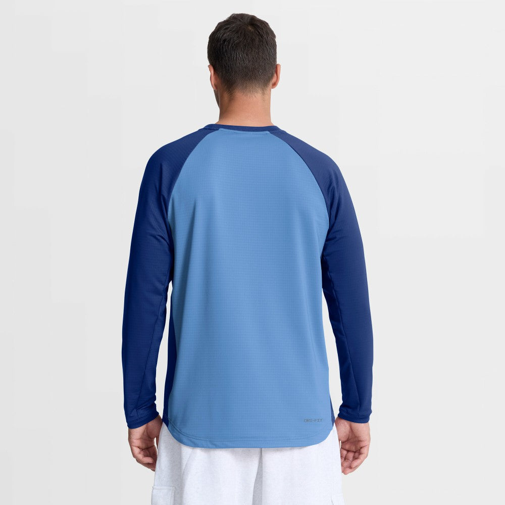 Kansas City Royals Nike Authentic Collection Raglan Dri-FIT Sweatshirt - Light Blue Sweatshirts