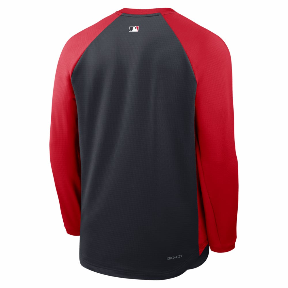 Washington Nationals Nike Authentic Collection Raglan Dri-FIT Sweatshirt - Navy Sweatshirts