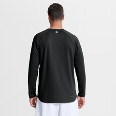 New York Mets Nike Authentic Collection Raglan Dri-FIT Sweatshirt - Black Sweatshirts