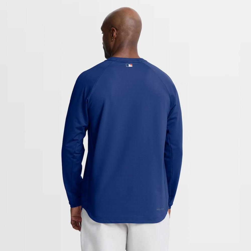 New York Mets Nike Authentic Collection Raglan Dri-FIT Sweatshirt - Royal Sweatshirts