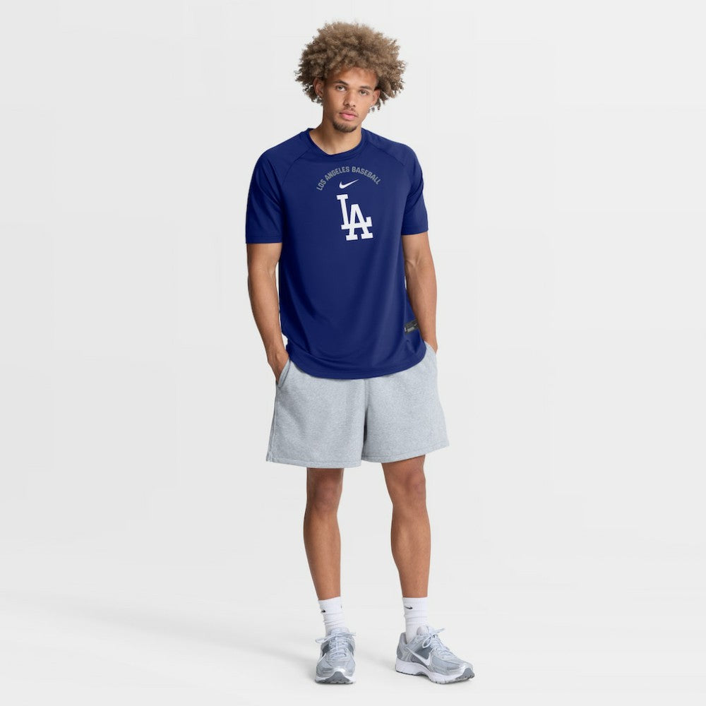 Los Angeles Dodgers Nike Authentic Collection Batting Practice Pre-Game Raglan Dri-FIT Top - Royal Tops