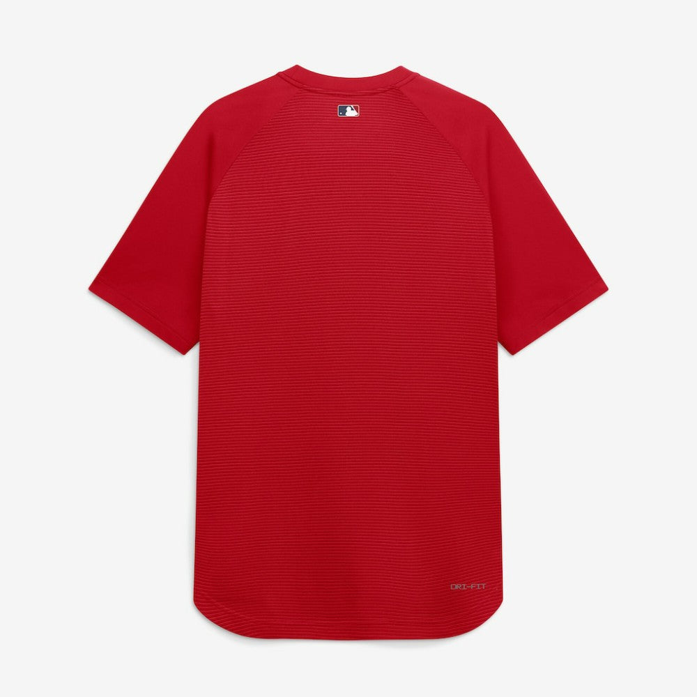 Washington Nationals Nike Authentic Collection Batting Practice Pre-Game Raglan Dri-FIT Top - Red Tops