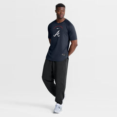 Atlanta Braves Nike Authentic Collection Batting Practice Pre-Game Raglan Dri-FIT Top - Blue Tops