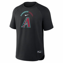 Arizona Diamondbacks Nike Authentic Collection Batting Practice Pre-Game Raglan Dri-FIT Top - Black Tops