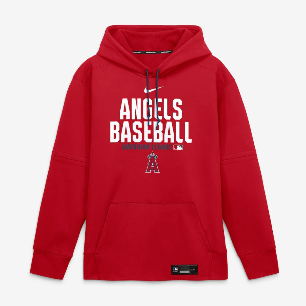 Los Angeles Angels Nike Authentic Collection Therma-FIT Hoodie - Red Hoodies