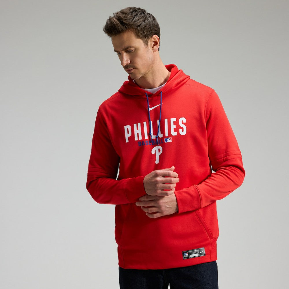 Philadelphia Phillies Nike Authentic Collection Therma-FIT Hoodie - Red Hoodies