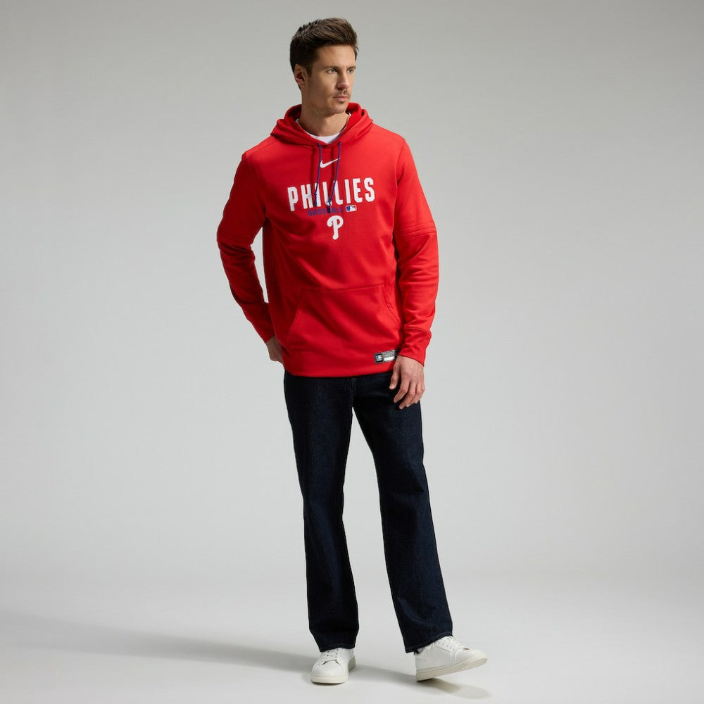 Philadelphia Phillies Nike Authentic Collection Therma-FIT Hoodie - Red Hoodies