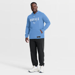 Kansas City Royals Nike Authentic Collection Therma-FIT Hoodie - Light Blue Hoodies