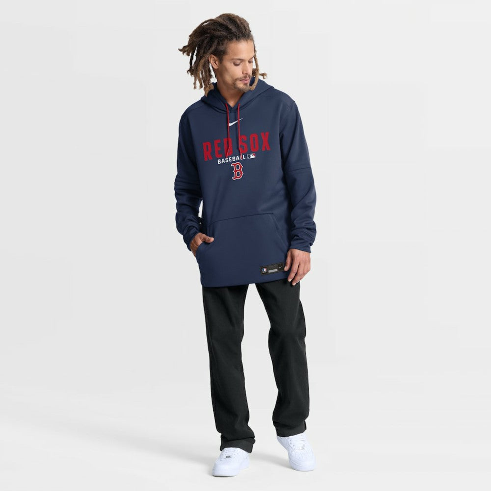 Boston Red Sox Nike Authentic Collection Therma-FIT Hoodie - Navy Hoodies