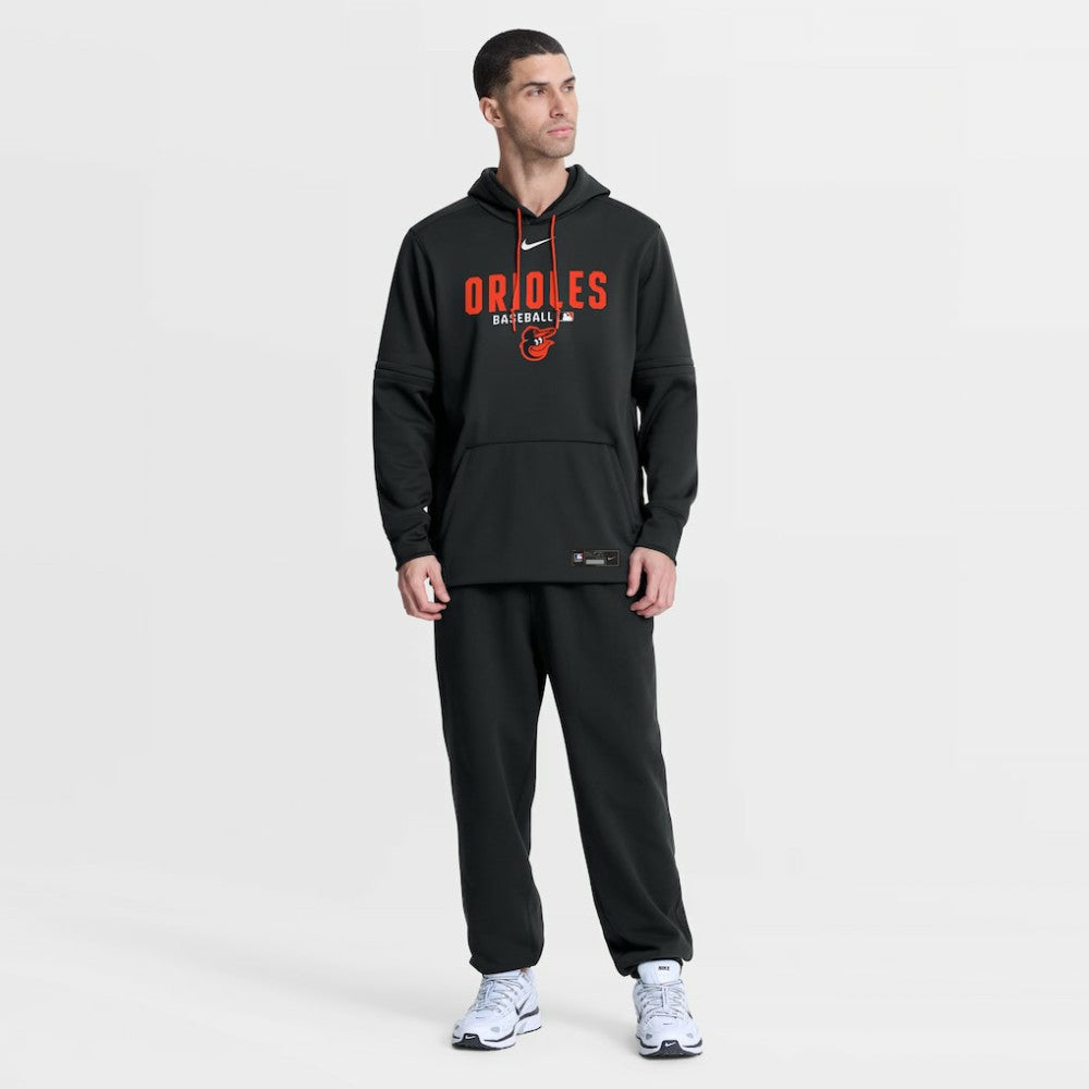 Baltimore Orioles Nike Authentic Collection Therma-FIT Hoodie - Black Hoodies