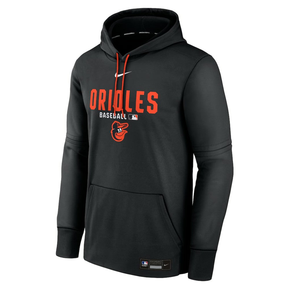 Baltimore Orioles Nike Authentic Collection Therma-FIT Hoodie - Black Hoodies
