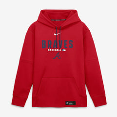 Atlanta Braves Nike Authentic Collection Therma-FIT Hoodie - Red Hoodies