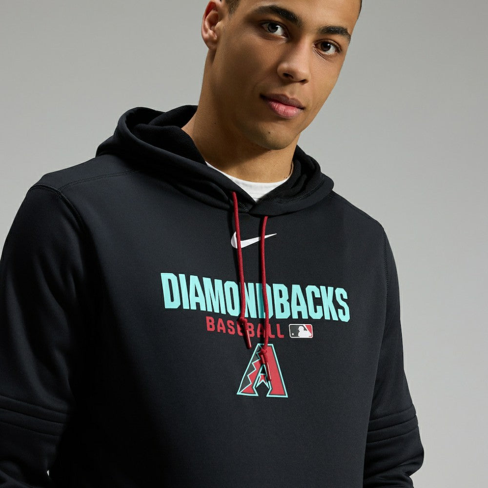 Arizona Diamondbacks Nike Authentic Collection Therma-FIT Hoodie - Black Hoodies