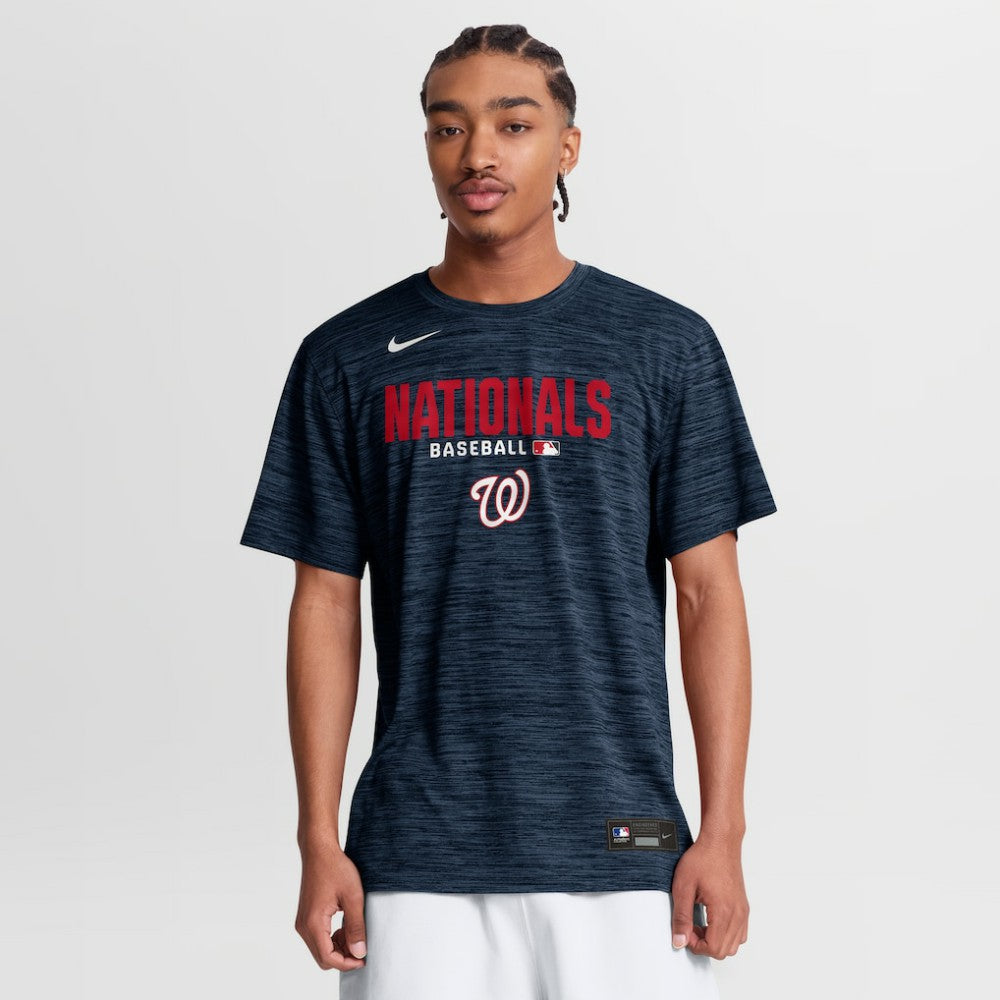 Washington Nationals Nike Authentic Collection Velocity Dri-FIT T-Shirt - Navy T-shirts