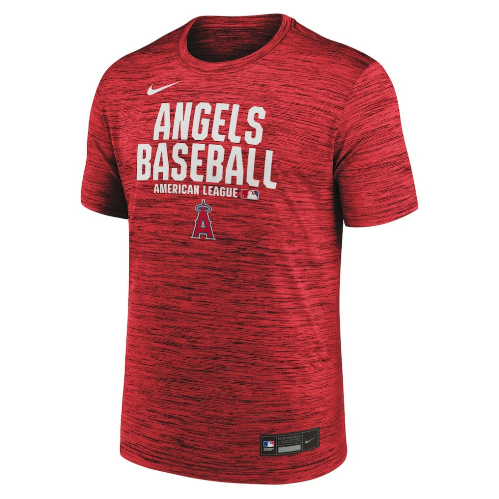 Los Angeles Angels Nike Authentic Collection Velocity Dri-FIT T-Shirt - Red T-shirts