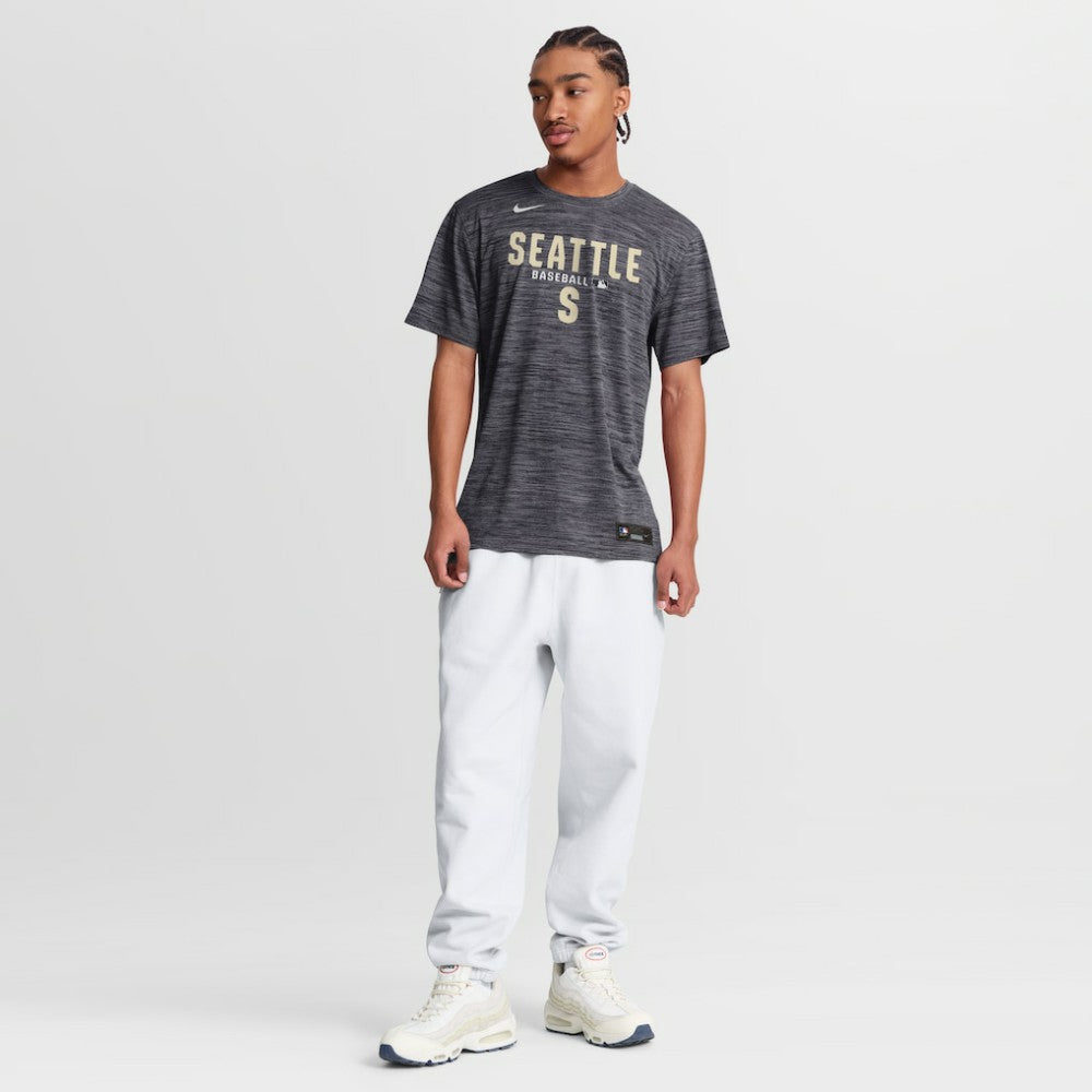 Seattle Mariners Nike Authentic Collection Velocity Dri-FIT T-Shirt - Black T-shirts