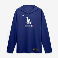 Los Angeles Dodgers Nike Authentic Collection Dri-FIT Long Sleeve Hooded T-Shirt - Royal T-shirts