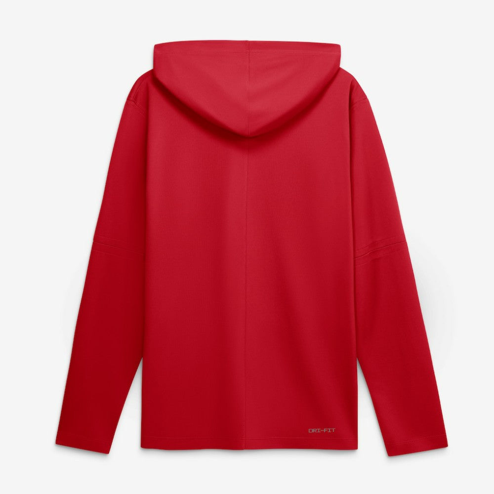 Los Angeles Angels Nike Authentic Collection Dri-FIT Long Sleeve Hooded T-Shirt - Red T-shirts
