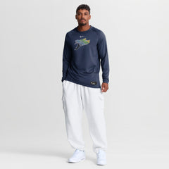 Tampa Bay Rays Nike Authentic Collection Game Time Raglan Long Sleeve T-Shirt - Navy T-shirts