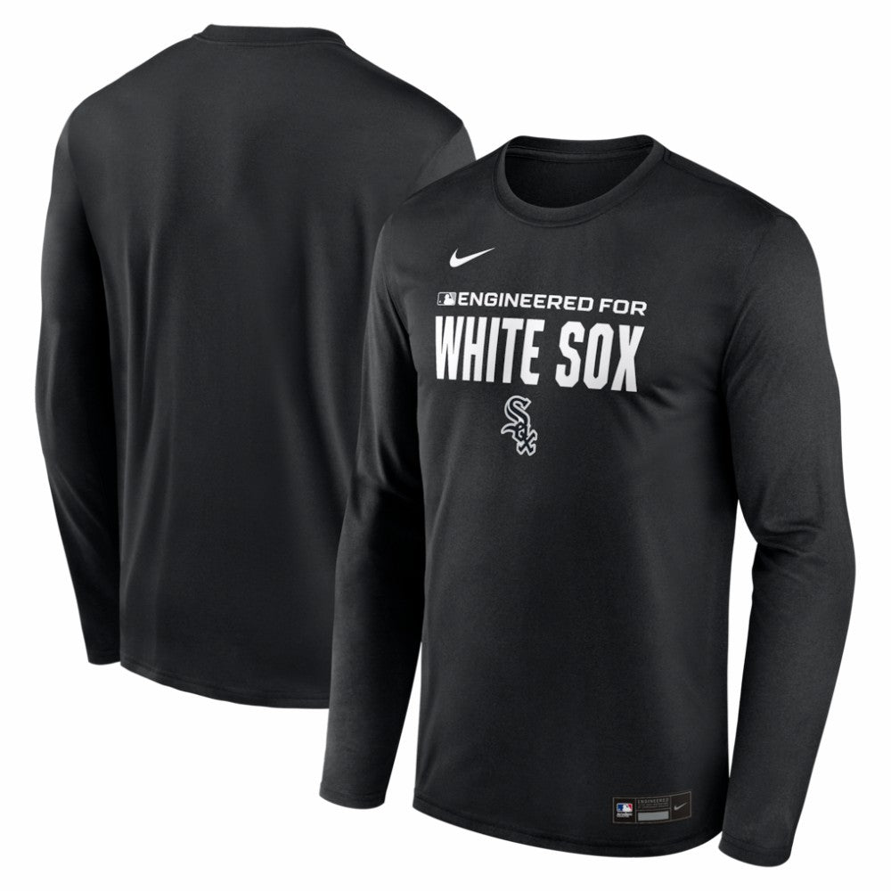 Chicago White Sox Nike Authentic Collection Legend Dri-FIT Long Sleeve T-Shirt - Black T-shirts