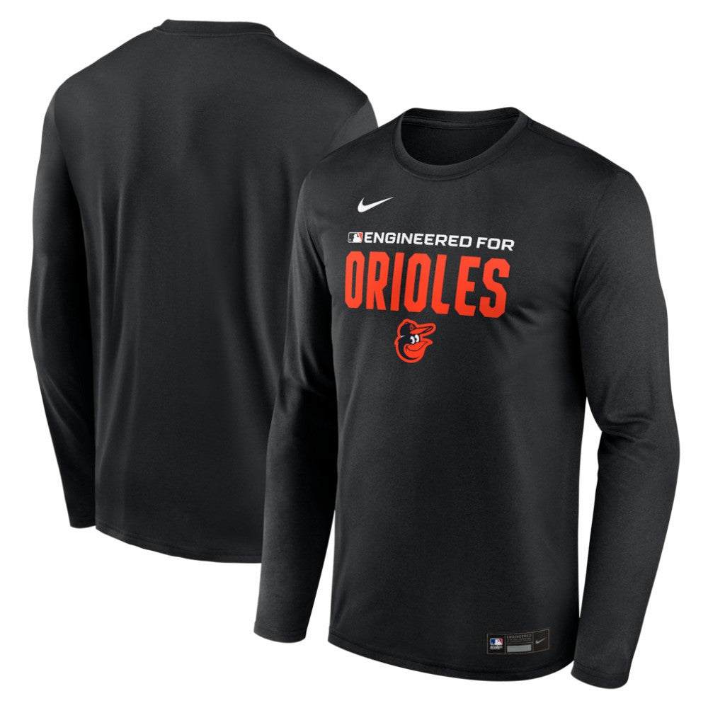 Baltimore Orioles Nike Authentic Collection Legend Dri-FIT Long Sleeve T-Shirt - Black T-shirts
