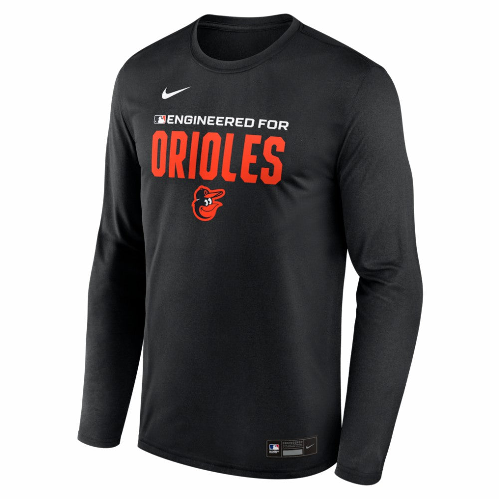 Baltimore Orioles Nike Authentic Collection Legend Dri-FIT Long Sleeve T-Shirt - Black T-shirts