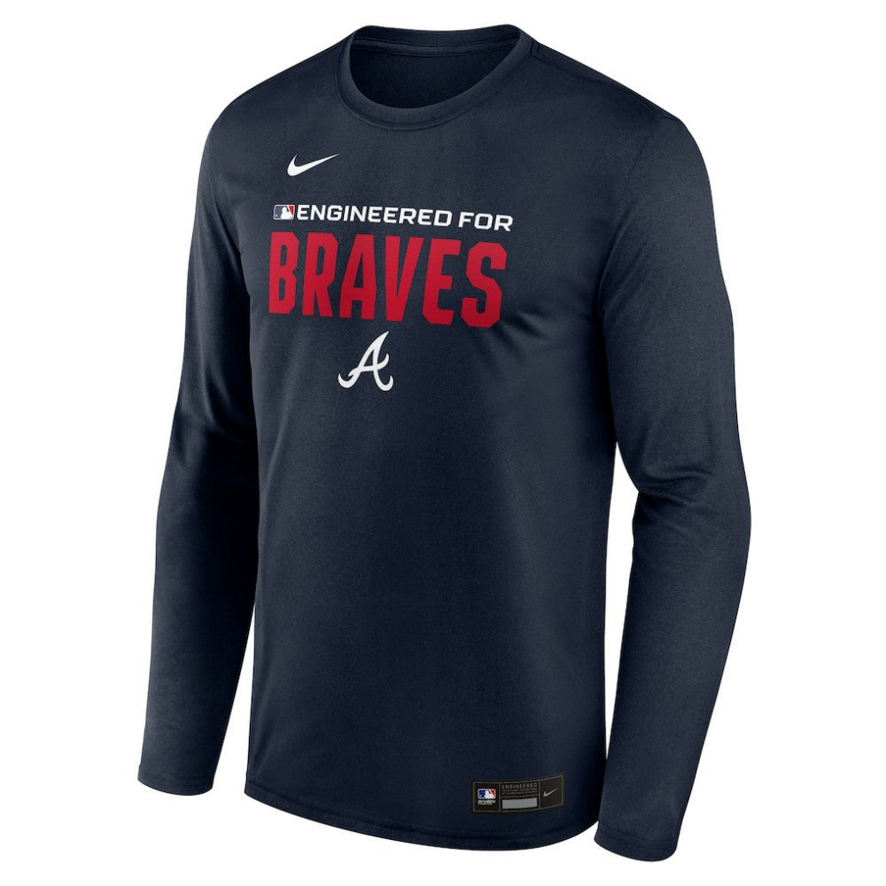 Atlanta Braves Nike Authentic Collection Legend Dri-FIT Long Sleeve T-Shirt - Navy T-shirts